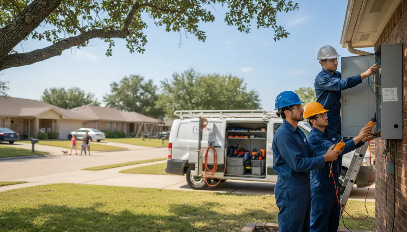 Certified electrician providing emergency electrical services in Gile, WI